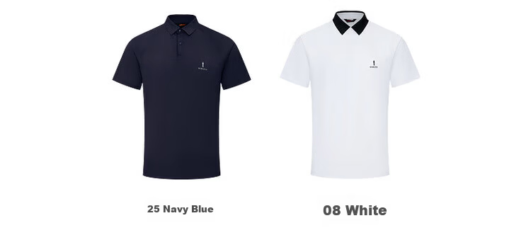 Biyinlefen Golf [Korean Imported Fabric] Spring Summer Men's Casual Sports Stretch Comfortable Soft Skin-friendly Short Sleeve Polo Shirt 4
